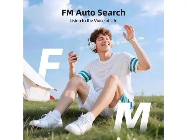 Alt view image 5 of 7 - 64GB Clip MP3 Player with Bluetooth, A53PL Portable Music Player with FM Radio, Shuffle, No Phone Needed, for Sports(Black)