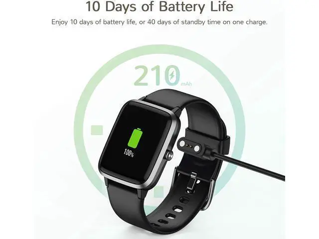 Alt view image 2 of 7 - CUUWE Smart Watch, Fitness Tracker with Heart Rate Monitor, Activity Tracker with 1.3 Inch Touch Screen, IP68 Waterproof Pedometer Smartwatch with Sleep Monitor, Step Counter for Women and Men