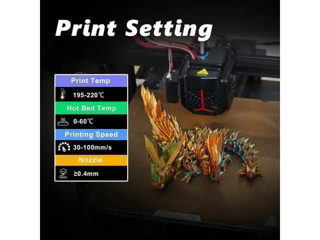Alt view image 6 of 7 - LOVOON 3D PLA Filament 1.75mm Bundle, Tricolor 3D Printer Filament Bundle, Rainbow Silk PLA Filament Bundle, PLA Filament for 3D Printer 3D Pen, Dimensional Accuracy +/-0.02mm, 200g x 4 Spools