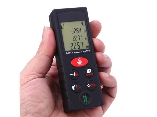 Alt view image 6 of 6 - 60m Digital Laser rangefinder High precision Handheld laser Distance Meter Range Finder Area Volume Measurement Angle Indication