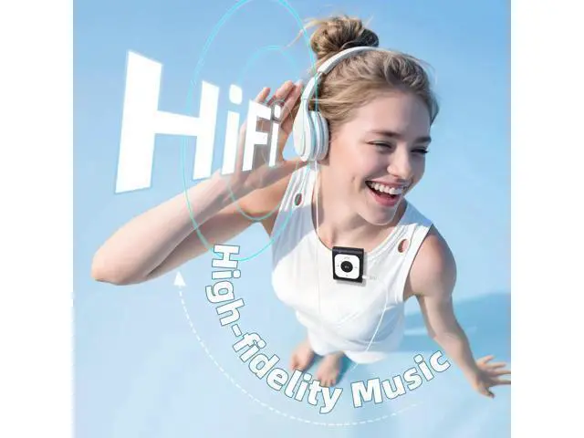 Alt view image 6 of 7 - 64GB Clip MP3 Player with Bluetooth, A53PL Portable Music Player with FM Radio, Shuffle, No Phone Needed, for Sports(Black)