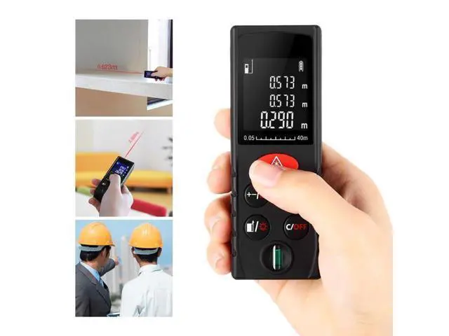 Alt view image 3 of 6 - 60m Digital Laser rangefinder High precision Handheld laser Distance Meter Range Finder Area Volume Measurement Angle Indication