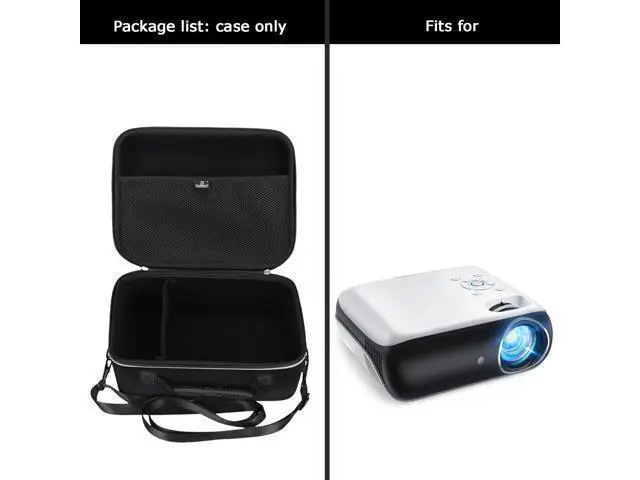 Alt view image 4 of 5 - Hard Storage Case for HAPPRUN Projector, Travel case for Native 1080P Bluetooth Projector - Tourmate Case Only