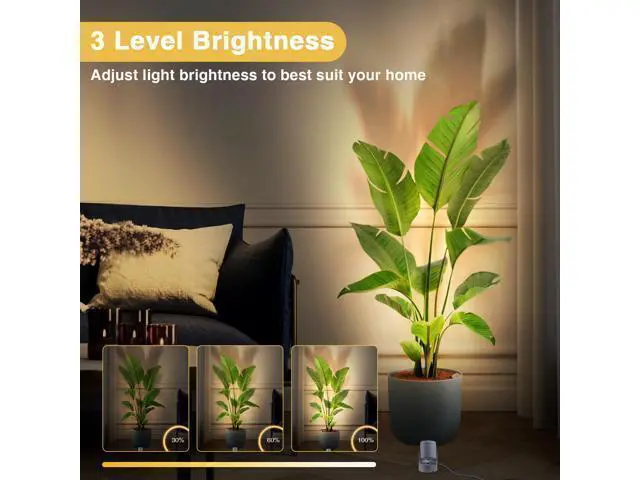 Alt view image 5 of 7 - 6W RGBW Uplighting Indoor Color Changing Up Lights Indoor with Remote Dimmable LED Spot Lights for Home Aluminum Accent Lighting for Party Plant Decor with 5.9 FT Plug Cord, 2 Pack