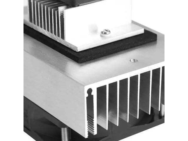 Alt view image 5 of 5 - Mini Air Conditioner,DC 12V Thermoelectric Peltier Cooler Refrigeration Cooling System Heat Sink Conduction Module Semiconductor Fridge Refrigeration Cooling System DIY Kit