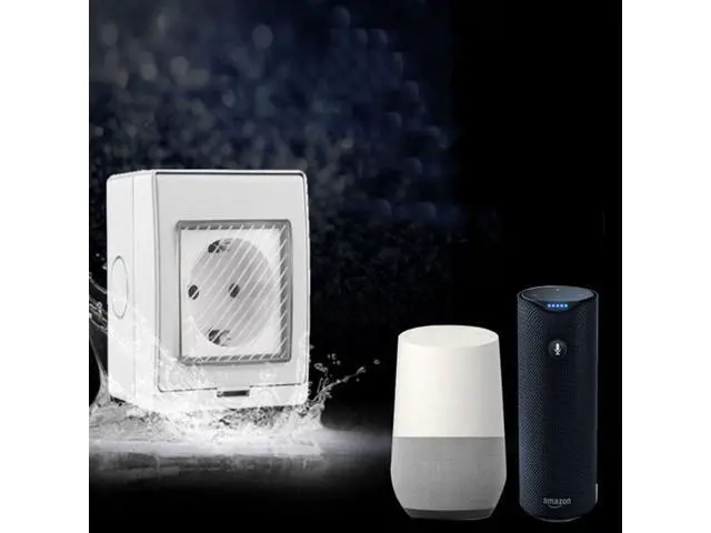 Alt view image 5 of 5 - Bakeey Smart WiFi Socket IP55 Waterproof Mobile App Control Intelligent Timing Outdoor Smart Home EU Plug Socket