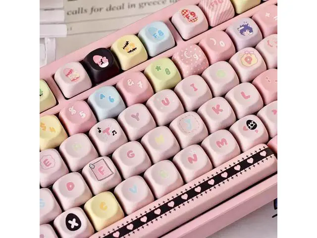 Alt view image 3 of 5 - Guardian Sweetheart MOA Theme Five-Sided Heat Transference PBT Personalized Mechanical Keycaps New Compatibility with Miao From Compatibility with Miao From 68 - Keycaps