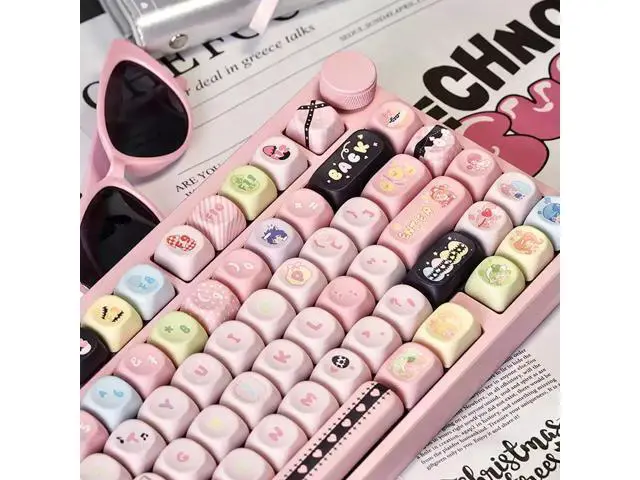 Alt view image 2 of 5 - Guardian Sweetheart MOA Theme Five-Sided Heat Transference PBT Personalized Mechanical Keycaps New Compatibility with Miao From Compatibility with Miao From 68 - Keycaps