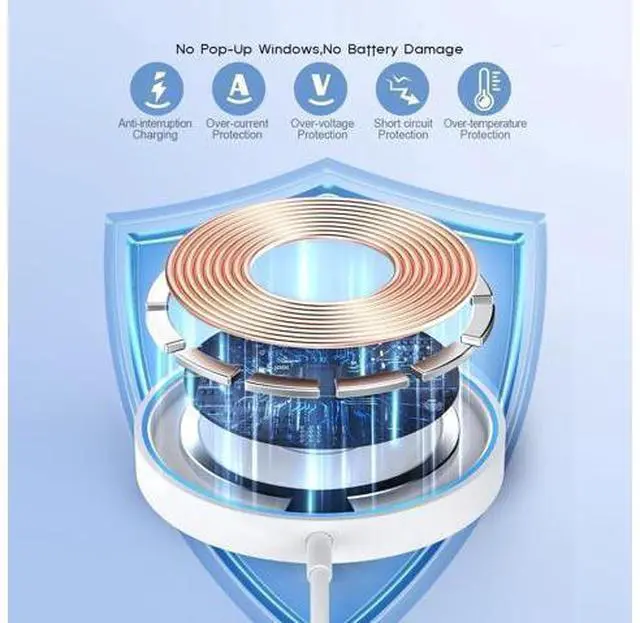 Alt view image 2 of 6 - Magnetic Wireless Charger Fast Mag-Safe Charger for iPhone 16 Pro Max/16 Pro/iPhone 15Pro Max/15 Plus/14/13/12/AirPods 3/2/Pro/Pro 2 Magnet Charging Pad Mag Safe Chargerwith Dual Charging Ports