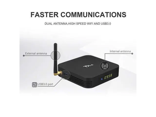 Alt view image 3 of 6 - BONAEVER Android 9.0 TV Box Android Box 4GB DDR3 64GB ROM BT5.0 Dual WiFi 2.4Ghz + 5Ghz Quad Core 1080p 4K HDR Smart TV Media Box