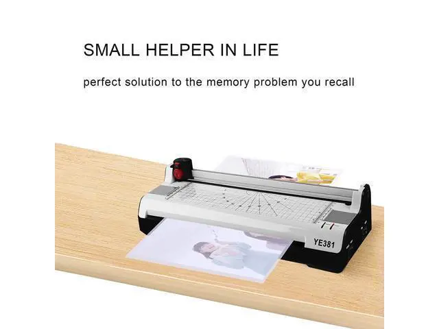 Alt view image 5 of 7 - Thermal Laminator Machine for A3 A4 A6 Laminating Machine with 2 Roller System with Rotary Trimmer Corner Rounder 20 Laminating Pouches Fast Warm-up for Home Office School Use - A3 Laminator