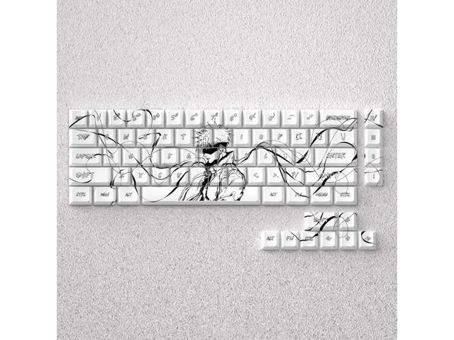 Alt view image 4 of 5 - Five Key Caps with Anime Theme, High-Quality PBT Finish, Fully Engraved, Compatible with 60, 65, 68