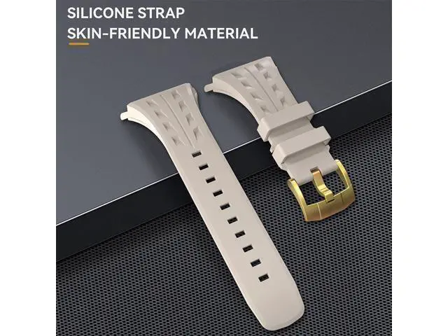 Alt view image 5 of 6 - BONAEVER Mod Kit Stainless Steel Case for Apple Watch Series 10 46mm Rugged Metal Bumper Case Protective Wristband Replacement Band for iWatch 46 mm White