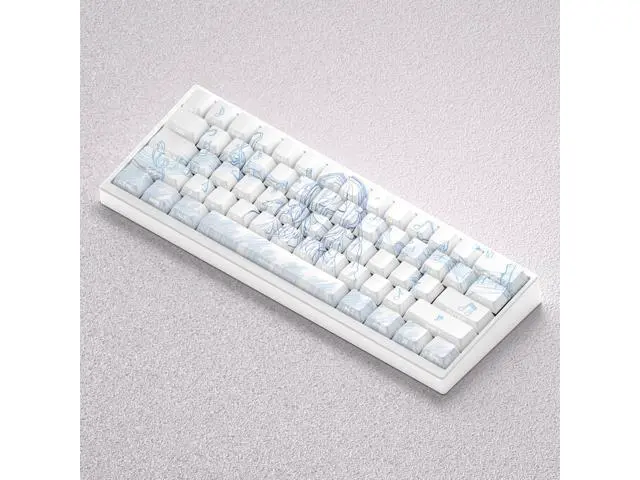 Alt view image 5 of 5 - Three-Nine keycaps with a 2D theme, highly embossed with transparent PBT on the sides, compatible with 60, 65, 68, 75, and 87.