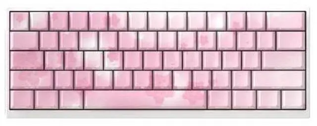 Main image of Sakura keycap with anime theme, original factory high height, side-engraved with light-transmitting PBT, compatible with 6065687587