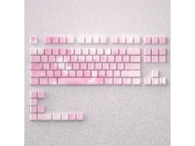 Alt view image 3 of 5 - Sakura keycap with anime theme, original factory high height, side-engraved with light-transmitting PBT, compatible with 6065687587