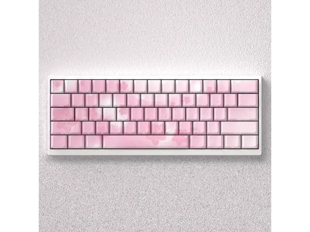 Alt view image 5 of 5 - Sakura keycap with anime theme, original factory high height, side-engraved with light-transmitting PBT, compatible with 6065687587