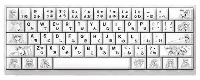 Main image of Tomorrow Smile Pure Enjoy Version Keycap with 2D Theme, Original Factory Height PBT, Fully Engraved, Compatible with 60, 65, 68