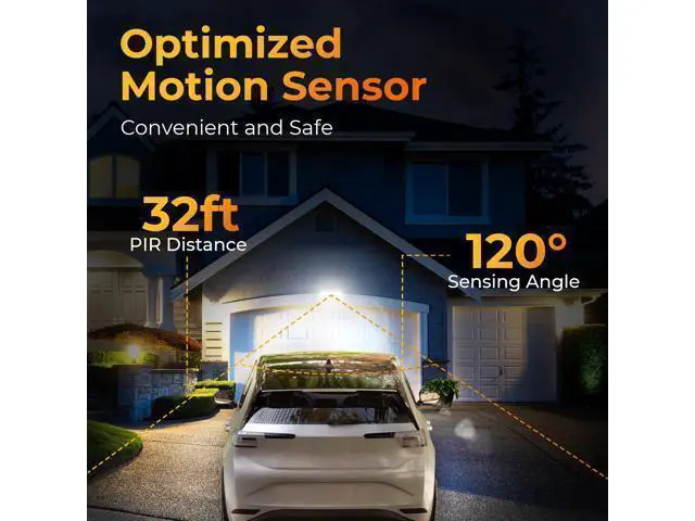 Alt view image 3 of 7 - Solar Motion Sensor Outdoor Lights, 3 Modes LED Security Flood Light with Remote Control, IP65 Waterproof Solar Powered Outside Wall Light for Garden Patio Garage Yard (Black, 2 Pack)