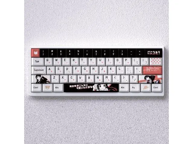 Alt view image 4 of 5 - Keycap height: PBT material, precisely engraved, non-transparent, compatible with 60, 65, and 68 keycaps.