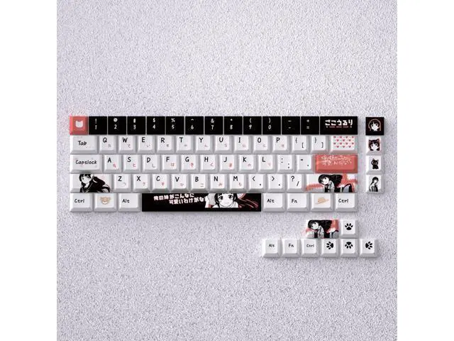 Alt view image 3 of 5 - Keycap height: PBT material, precisely engraved, non-transparent, compatible with 60, 65, and 68 keycaps.