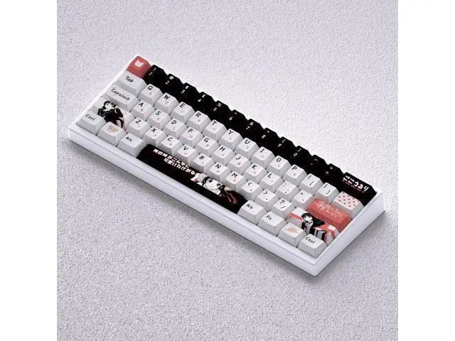 Alt view image 5 of 5 - Keycap height: PBT material, precisely engraved, non-transparent, compatible with 60, 65, and 68 keycaps.