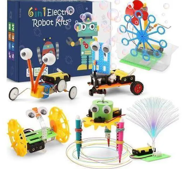 Main image of STEM Science Robotics Kit, Experiments Projects Activities for Kids 6-8 8-12, Build Robot Crafts for Boys Toys, DIY Electronic Engineering Building Kits for Girls Age 8 + Year Old Gifts