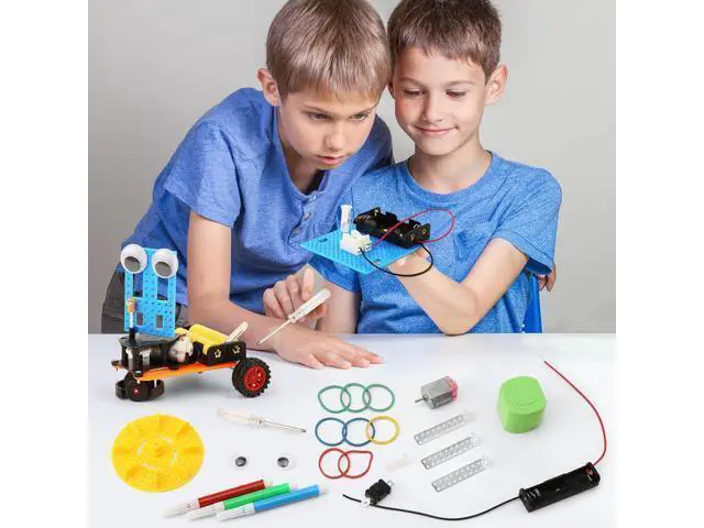 Alt view image 6 of 7 - STEM Science Robotics Kit, Experiments Projects Activities for Kids 6-8 8-12, Build Robot Crafts for Boys Toys, DIY Electronic Engineering Building Kits for Girls Age 8 + Year Old Gifts