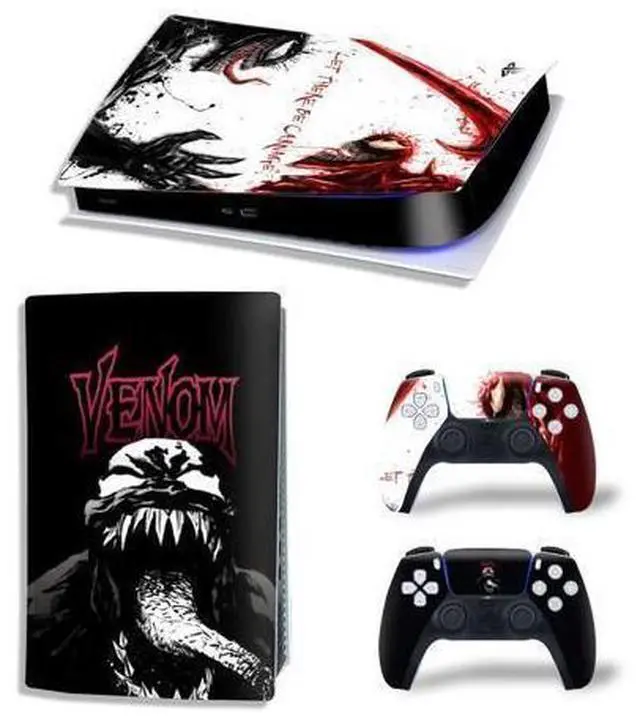 Main image of Venom Vinyl Skin Sticker For PS5Digital PS5 Game Console Game Handle Full Protective Film(TN-PS5Digital-10265)