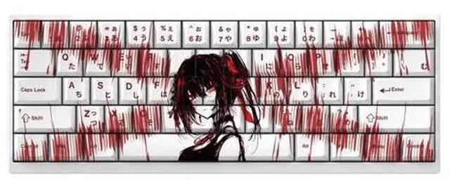 Main image of The theme keycaps for the "Crazy Triple Hat Date Battle" have a height of PBT five-sided heat transfer and are suitable for 60 and 65.