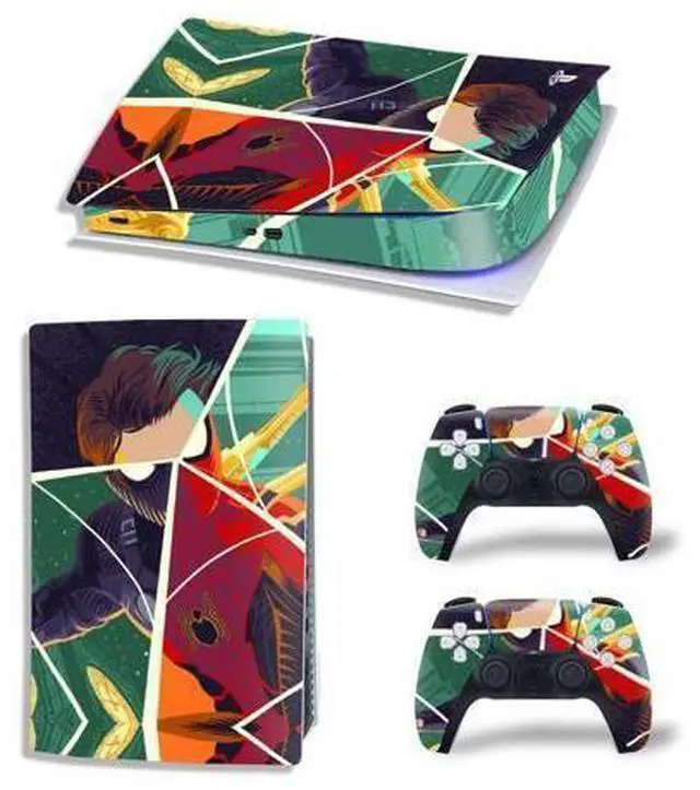 Main image of Cartoon Vinyl Skin Sticker For PS5Digital PS5 Game Console Game Handle Full Protective Film(TN-PS5Digital-6087)