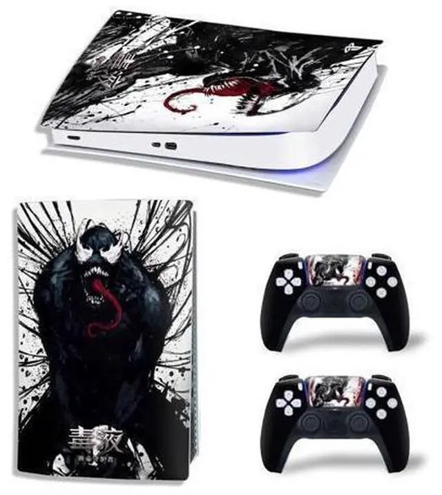 Main image of Venom Vinyl Skin Sticker For PS5Digital PS5 Game Console Game Handle Full Protective Film(TN-PS5Digital-10261)
