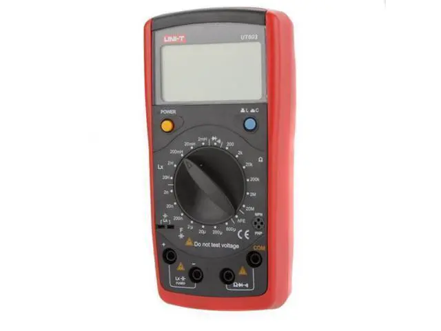 Alt view image 5 of 7 - UNI-T UT603 Modern Inductance Capacitance Meters Testers LCR Meter Capacitors Ohmmeter w/hFE Test
