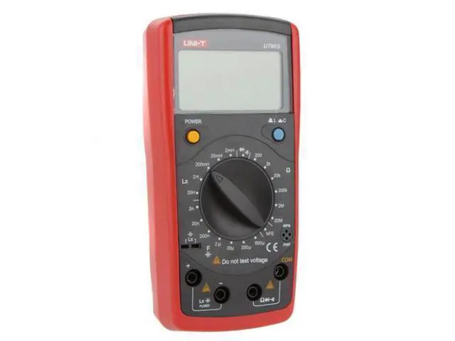 Alt view image 6 of 7 - UNI-T UT603 Modern Inductance Capacitance Meters Testers LCR Meter Capacitors Ohmmeter w/hFE Test