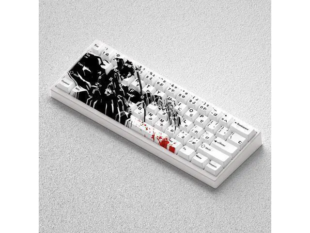 Alt view image 3 of 5 - Keycap height for Death God Kurosaki Ichirou, made of PBT material, engraved precisely for 60, 65, 68 cartoon styles.