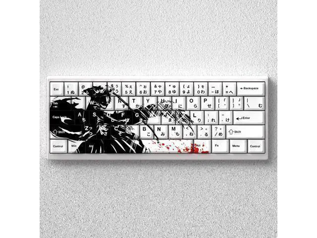 Alt view image 5 of 5 - Keycap height for Death God Kurosaki Ichirou, made of PBT material, engraved precisely for 60, 65, 68 cartoon styles.