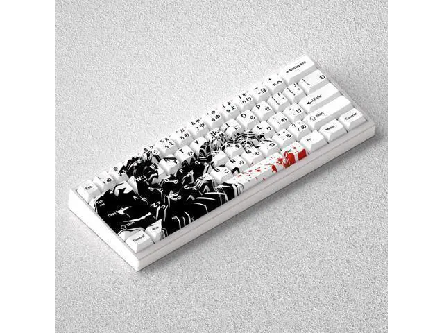 Alt view image 2 of 5 - Keycap height for Death God Kurosaki Ichirou, made of PBT material, engraved precisely for 60, 65, 68 cartoon styles.