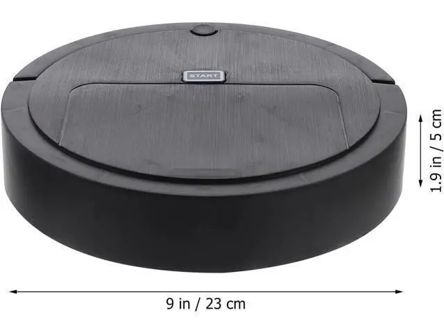 Alt view image 2 of 7 - Totority Simulation Automatic Floor Sweep Robot Vacuum Toy Kids Vacuum Robot Cleaner Toy Floor Sweeping Plaything Playhouse Simulation Appliances Black