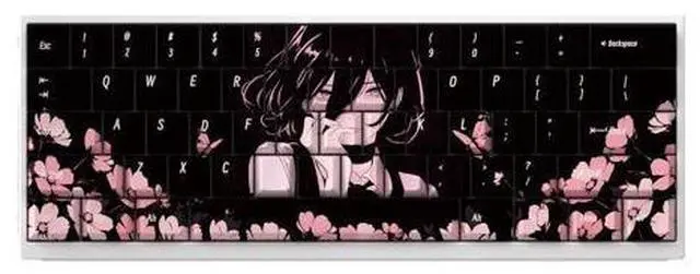 Main image of Razelle keycap original factory height electric saw human 2D theme keycap with opaque surface engraved, compatible with 606568.