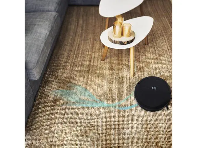 Alt view image 6 of 7 - Totority Simulation Automatic Floor Sweep Robot Vacuum Toy Kids Vacuum Robot Cleaner Toy Floor Sweeping Plaything Playhouse Simulation Appliances Black