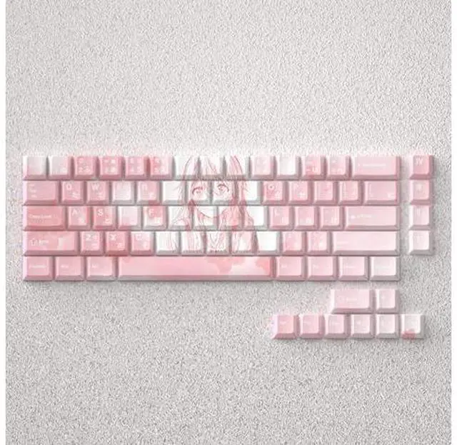 Main image of Hikari Miyano Keycap April is the theme of your lies. Original factory height PBT. Fully engraved. Compatible with 60, 65, 68.