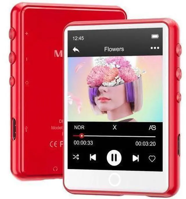 Main image of 128GB MP3 Player Bluetooth 5.3 with 2.4" Full Touch ScreenMECHEN Portable Digital Music Player with HD SpeakerFM Radio, HiFi Lossless Sound, Recording, Support up to 512GB