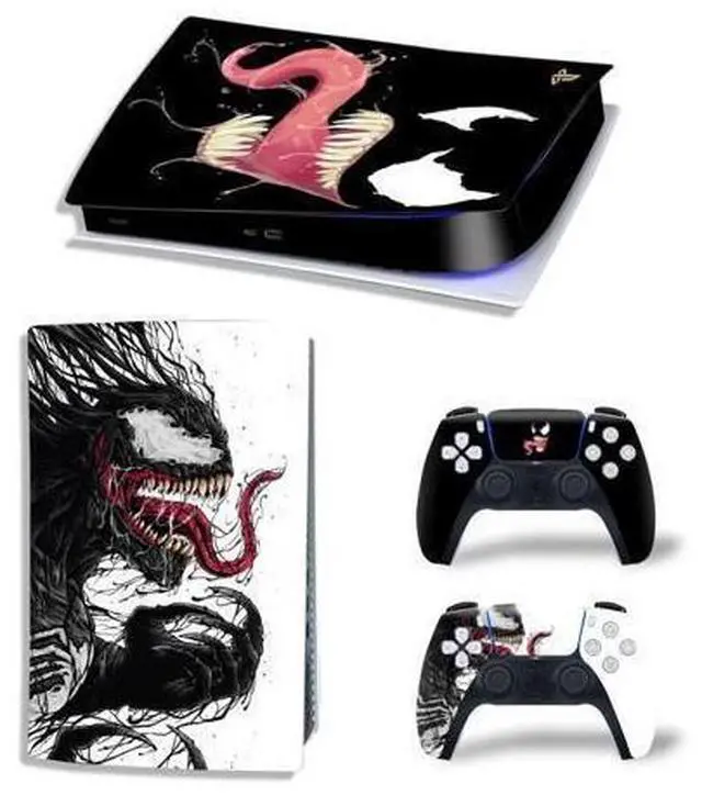 Main image of Venom Vinyl Skin Sticker For PS5Digital PS5 Game Console Game Handle Full Protective Film(TN-PS5Digital-10279)