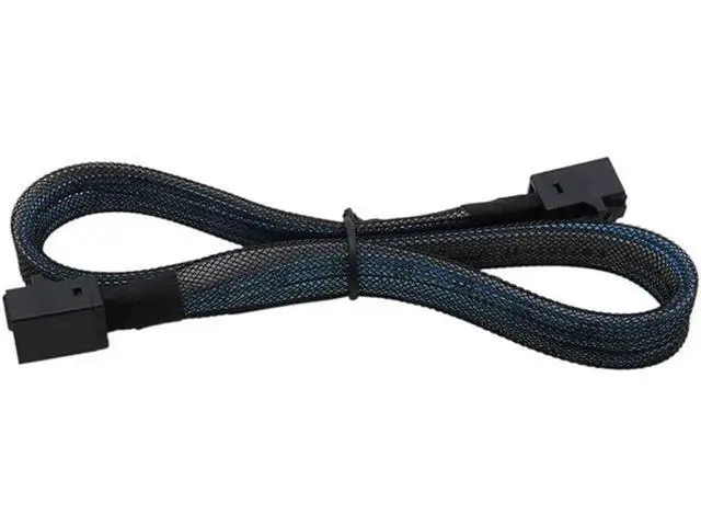 Alt view image 4 of 7 - Mini SAS HD SFF 8643 Cable Internal SFF-8643 SAS Cable Mini SAS SFF-8643 to 8643 Cable Adapter for Computer Hard Disk 0.5m/1m