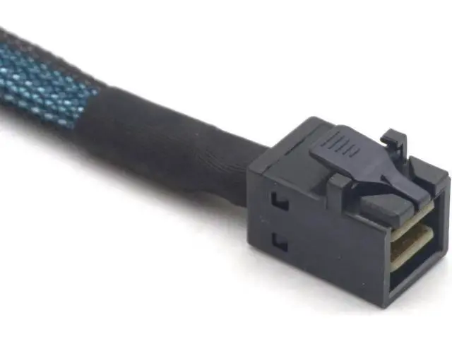Alt view image 3 of 7 - Mini SAS HD SFF 8643 Cable Internal SFF-8643 SAS Cable Mini SAS SFF-8643 to 8643 Cable Adapter for Computer Hard Disk 0.5m/1m