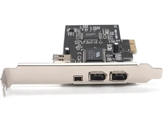 Alt view image 2 of 7 - PCIe 1X IEEE 1394A 4 Port(3+1) PCI-E Firewire Card Adapter With 6 Pin To 4 Pin IEEE 1394 Cable For Desktop PC