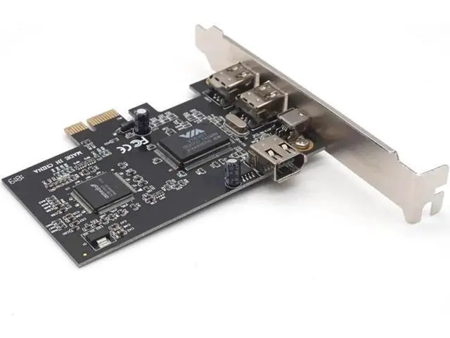 Alt view image 6 of 7 - PCIe 1X IEEE 1394A 4 Port(3+1) PCI-E Firewire Card Adapter With 6 Pin To 4 Pin IEEE 1394 Cable For Desktop PC