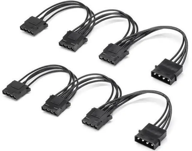 Main image of Molex Splitter 4 Pin IDE Power Supply Extension Cable 1 to 3 Y Splitter 6.7 inch