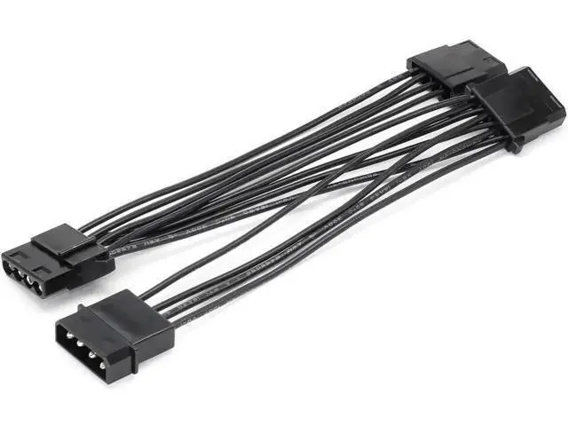 Alt view image 4 of 4 - Molex Splitter 4 Pin IDE Power Supply Extension Cable 1 to 3 Y Splitter 6.7 inch
