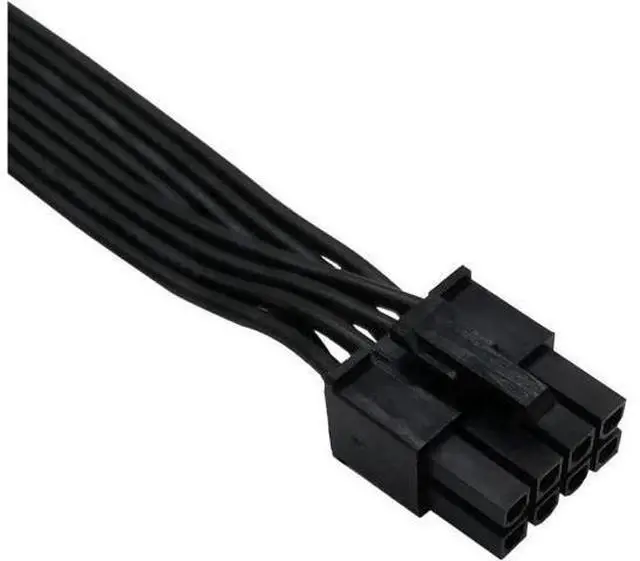 Alt view image 2 of 4 - CPU 8 Pin Male to CPU 8 Pin (4+4 Detachable) Male EPS-12V Motherboard Power Adapter Cable for Corsair Modular Power Supply 25-inch(63cm)